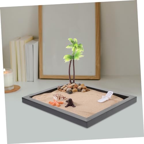 Xincxin Table de Sable Zen, 1 Ensemble de Modèles de Page, Méditation Océanique, Outils de Jardin Zen, Artisanat, Bureau, Bibelots de Jardin Zen, Modèle de Bureau, Ornation de Méditation en Résin - Image 3