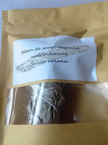 1 Bâton de Sauge Blanche Californienne 30/35G, Salvia apiana, Purification de la purification des Lieu - Image 2