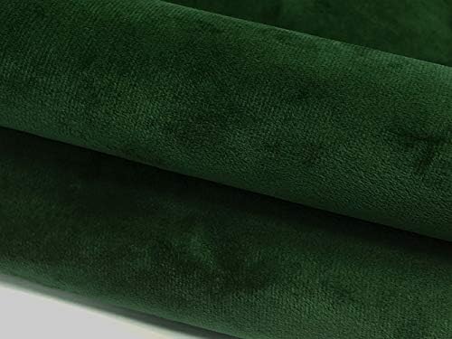 A-Express Tissu Velours fausses suède matérieriel décoration couverture robe de costume la couture tissu belle chute douce Vendu au mètre - vert foncé 1 mètre 100cm x 145cm - Image 3