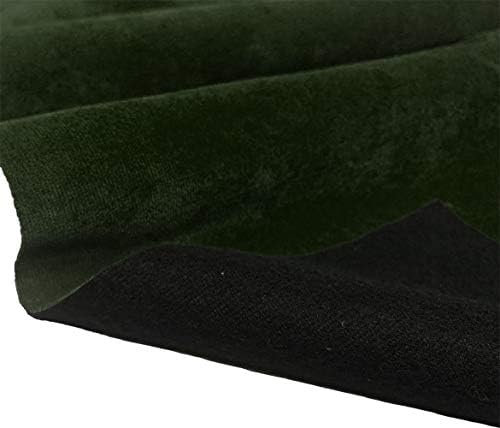 A-Express Tissu Velours fausses suède matérieriel décoration couverture robe de costume la couture tissu belle chute douce Vendu au mètre - vert foncé 1 mètre 100cm x 145cm - Image 4