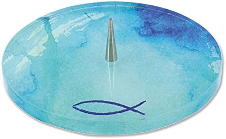 Butzon & Bercker 63619 Bougeoir en Verre Avec Symbole de Poisson