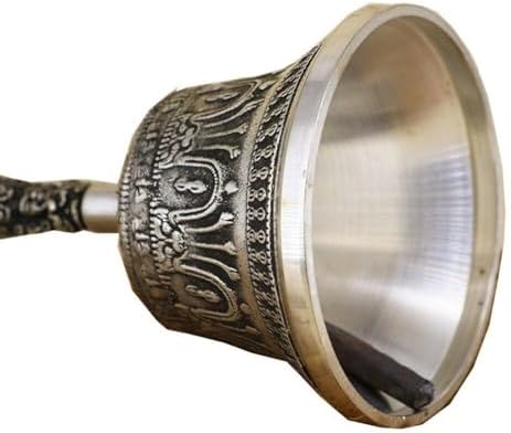Cloche et Ensemble de Dorje pour la méditation Bouddhiste Tibéaine, Cloche en Laiton Antique Religieuse Faite à la Main, Cloche de Prière Vajra Dorje pour la méditation et yoga. - Image 4
