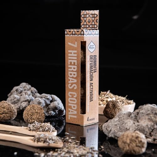 Encens - Bombes d'Encens Artisanales - Boules d'Encelles Naturelles - 4 BOItes de 4 Boules d'Ences - 7 ELÉMENTS Purs - Voie Ouverte - Palo Santo - 7 Herbes - Image 8