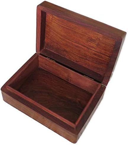 Pureté du pentagramme rectangle boîte en bois - stockage couler bijoux, bibelots, et toutes les choisit magiques - Image 2