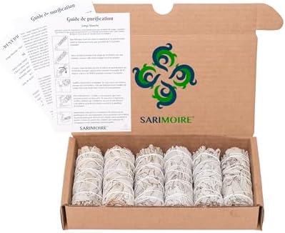Bâtonnets de purification à la Sauge Blanche - Ensembles de Sauge de 6-10 cm- Bâtonnets de Purification Parfaits à la Sauge, Bâts de purification