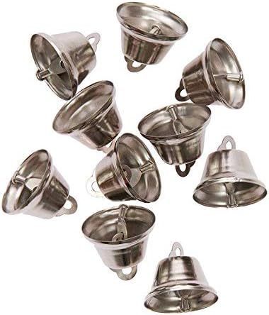 Rico Design 10 Petites Cloches en Métal argente
