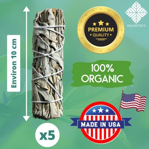 SAUGE BLANCHE Purification à Bruler x5 Batons + Ebook Pratique (PDF) - Bâtonnets de Sauge Amérindienne pour purifier les énergies Négatifs et Esprits - Image 3