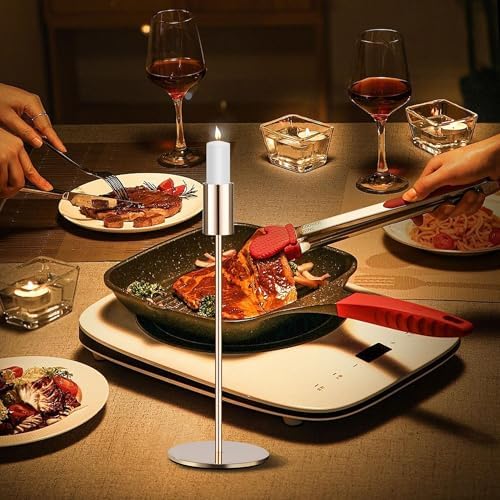 6 PCS Chandelier, Bougeoirs Dores Taille 33/28/23 cm, bouge - Image 6