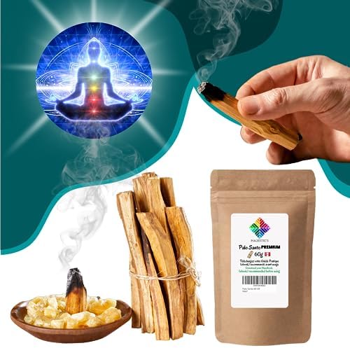 Palo Santo Purification Encens 60 gr et livre ebook Pratique (PDF) - Batons de Bois Sacré à Brueler pour purification des énergies Négatifs - Palo Santo Véritable