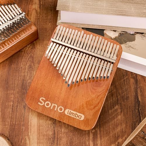 Sonodrum Kalimba Avec 21 Clés - Piano à Pouces en Bois d'Acacia de Haute Qualité. Piano portable Avec Pochette et Livre de Chansons. Instrument de musique. Percussion à main couler enfant ou adulte - Image 7