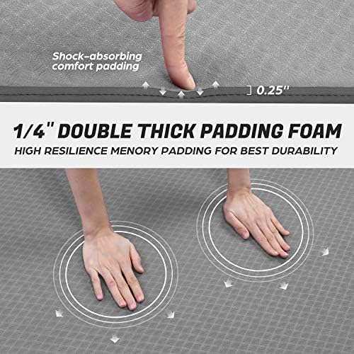 Odoland Grand Tapis de Yoga 200 x 130 x 0,6 cm, Tapis de Gymnastique / Tapis de Sol, Antidérapant et durable Pour Pilates Fitness Méditation - Image 4