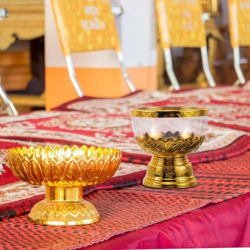 Ciieeo Bouteilles d'Eau de Baptême tasse Sainte de Table Bouteilles d'Eau Bénite Religieus Coupé d'Offranche de Table Gobelets Coupe d'Offrande en Verre Coupe Sacrée Transparent un Verre - Image 4
