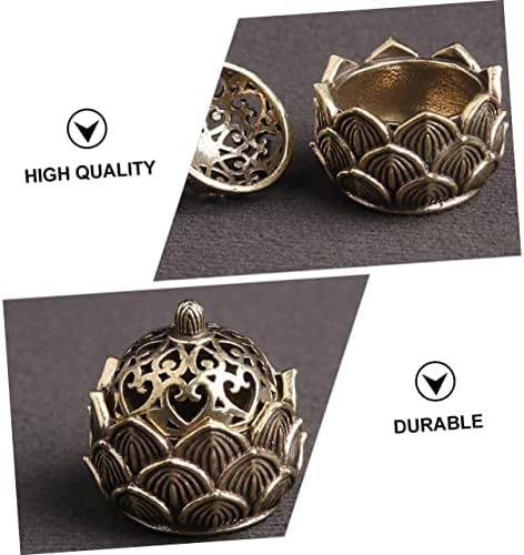 Rorpoir 1 pc ornes de Brûleur d 'encensoir bouda décoration interieure purificcateur objet de décoration pour étude portte- aromatique décoration de Bureau cuivre Golden - Image 6