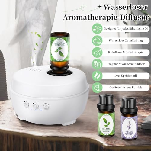 Diffuseur d'huliles Essentielles - diffuseur d'Aromathérapie Avec 2 Huiles Essentielles - Huiles Essentielles de Lavande et d'Arbre à the - Diffusion direc - Image 4