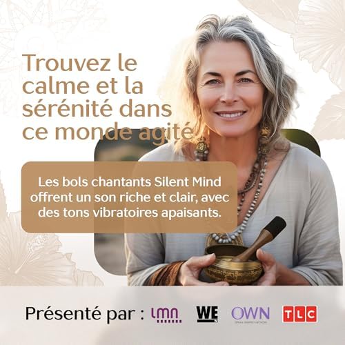 Bol Tibétain - Bol Tibétain Chantant pour la purification et la méditation - Mind Silent - Bol Méditation - Inclut Un MAILLET AVEC PRIX EN MAIN TYPE CRAYON ET UN COUSSIN - Image 4