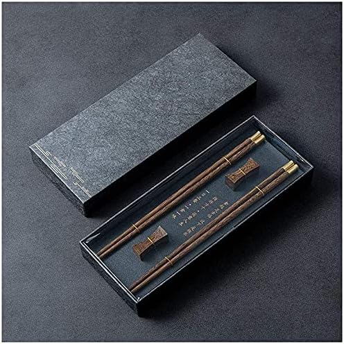 WJftoday Baguettes Baguettes Baguettes RÉUTILISABLES 2 PAIRES DE BAGUETTES Naturelles Réuaises en Bois Coffret Cadeau Baguettes pour les adultes Amoureux avec boîte portable Lavable Au lave-Vaisselle Non