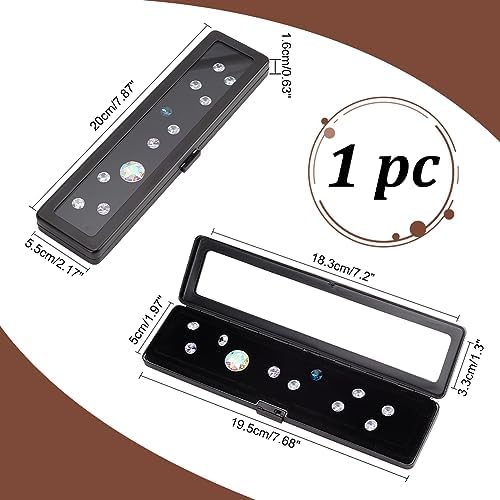 Ph pandahall boîtes d'Affichage de Diamant Contineur de Gemmes Boîte à Bijoux en Pierres Précieus Boîte de Rangement AVEC Couvercles et Velours pour les pièces - Image 2