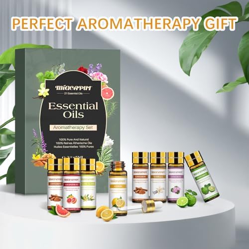 Migcaput Set Huiles Essentielles 21 x 5 ml pour diffusion, Huiles Essentielles 100% Pure - Image 7