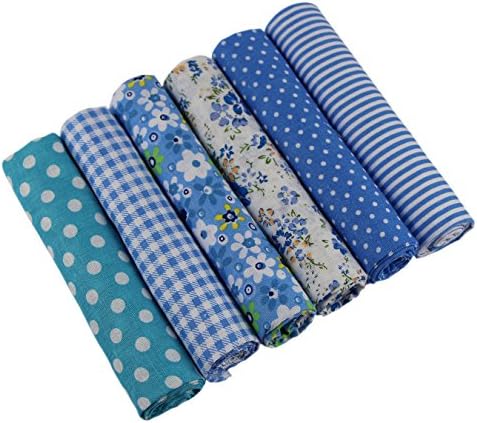 Uooom lot de 6pcs 50 x 50 cm patchwork coton tissu bricol - Image 3