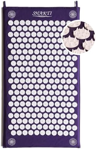 Shaktimat (L'original Depuis 2007) Tapis D'Acupression pour la relaxation - Soulage la Douleur dans le dos, Pieds, Nuque, Jambes - Améliore la circulation Sanguine et le Sommeil - Anti-stress - Indigo
