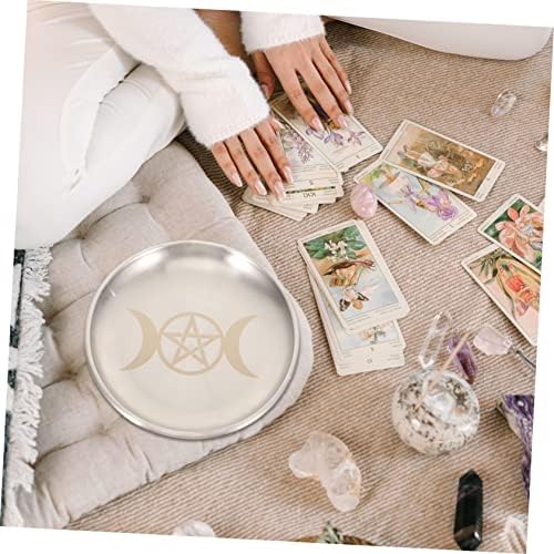 MUSISALY Pentacle Plateau de Chandelier DÉCORATIF ÉPELER PLAQUE PATE-BOUGIE RITULELLE PLATEAU DE BOUGIE D 'PLAQUE D' WICCAN DÉCORATION - Image 9
