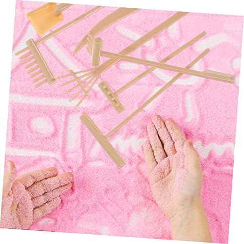 Supvox 5 Ensembles Râteau à Sable Jardin Zen pour Bureau Mini Râteau Décor Méditation Accessoires Râteau de Jardin Zen Outil de Râteau de Jardin de Sable Zen Outil de Jardin de Sable Zen - Image 7