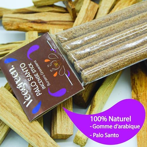 Palo Santo 10 Bâtonnets d'Encens Fin Fait Main - Naturel - BurSera Graveolens - Bâtonnets d'Encens Parfumés - ENCENS SCIAMANIQUE RETUELS ET CÉRÉMONIES Sacrés (x5 encens epais) - Image 2