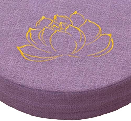 Perfk Coussin de Méditation de Yoga Avec House AMOVIBLE TAPIS DE TATAMI Japonais Accessoires de Méditation Oreiller de Sol pour yoga Salon Cadeaux de, Violet Clair 6cm - Image 3