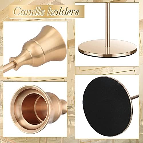 Xinggang Bougeoirs Détenteurs 6 PCS DiFFÉRENTES TAILLES, 33/28 / 24cm CHANDELIER CANDÉLABRES Tableau de décoration Saint-Valentin de Noël Mariage Cérémonie anniversaire - Image 3