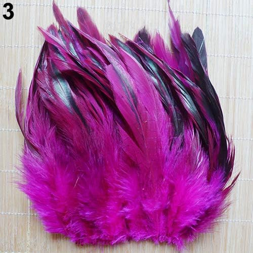 Qingsb lot de 50 panaches naturelles couler la décoration de vêlements 13 à 20 cm, naturel, 50 pcs - Image 4