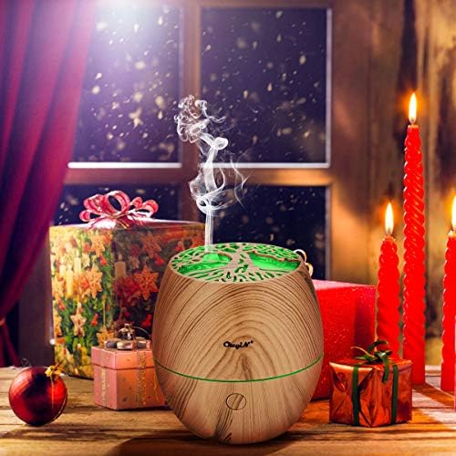 Mini diffuseur d'huliles Essentielles de 120 ml, Ckeyin Humidificateur à Ultrasons Avec 7 Couleurs de Lumière, 2 Modes de Brume, Diffuseur D'Aromathérapie pour chambre, etde et yoga - Image 6