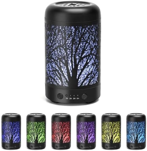 Aigostar Diffuseur d'Huiles Essentielles, diffuseur ultrasonique de 100 ml, Humidifificateur d'Air et diffuseur d'Arômes, diffuseur Ultrasonique USB, Minuterie de 1/2/3 Heures. - Image 8