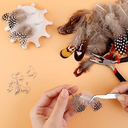 Mwoot 180 pièces Plumes Loisirs créatifs, panaches colories naturelles couler les pâques accessoire décoration bricolage bouage d'Oreille Ailes reve projet activités artisanales mariage accueil - Image 6