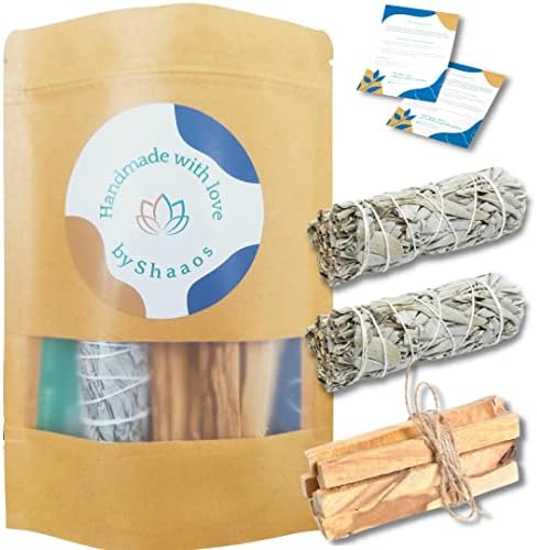 SAUGE BLANCHE Purification à Bruler (X2) + Palo Santo Bois │bâton Sauge à Brueler Encens │sauge de Californie Salvia apiana | Qualité Supérieure + Ebook Pratique
