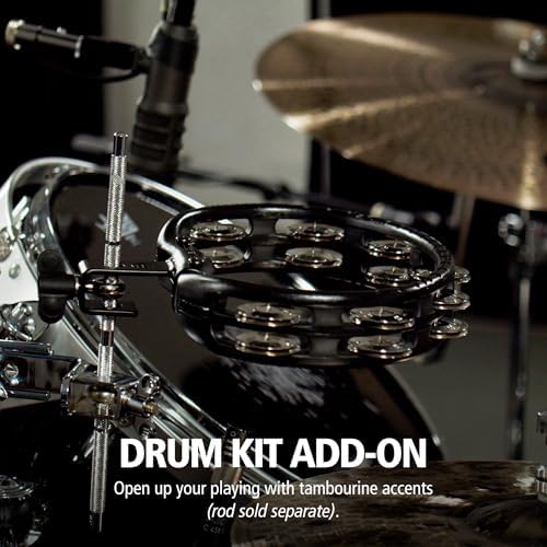 Meinl tmt2bk tambourin fixe cymbales acier noir - Image 2