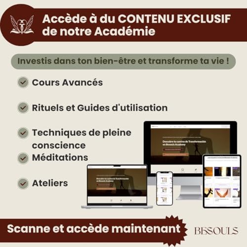 Besouls Coffret Ritual Protection: 4 Palo Santo Purification 1 Baton de Sauge Blanche Purification A Bruler 5 Pierres Protectrices Plateau Artisanal Qr Encens numériques Sauge Blanche Purification Maison - Image 2