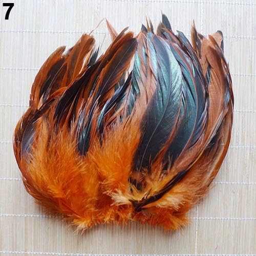 Qingsb lot de 50 panaches naturelles couler la décoration de vêlements 13 à 20 cm, naturel, 50 pcs - Image 8