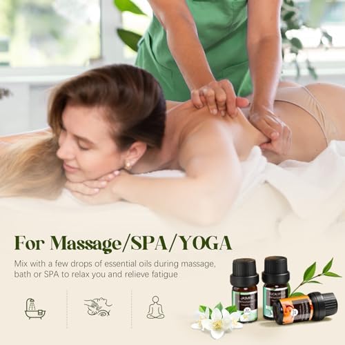 Aeshory Set Huiles Essentielles 20 x 5 ml, 100% Purres & Naturelle Huiles Essentielles aromathérapie pour diffuseurs, spa, massage, bain, Idéal Coffret Cadeau - Lavande, Thé arbre, citronnelle, romarin - Image 5
