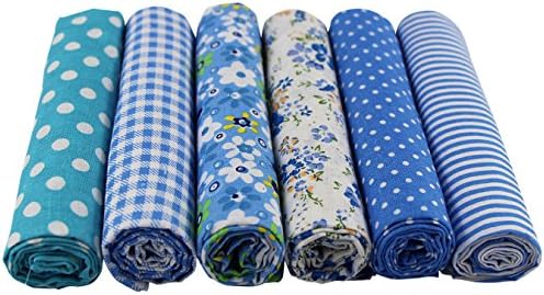 Uooom lot de 6pcs 50 x 50 cm patchwork coton tissu bricol - Image 2