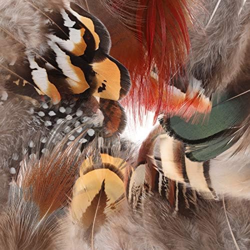 Mwoot 180 pièces Plumes Loisirs créatifs, panaches colories naturelles couler les pâques accessoire décoration bricolage bouage d'Oreille Ailes reve projet activités artisanales mariage accueil - Image 9