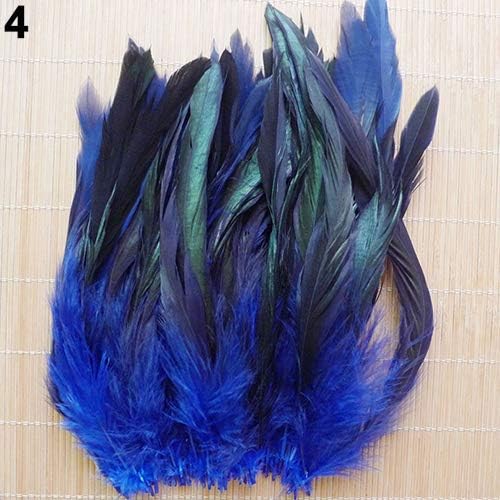 Qingsb lot de 50 panaches naturelles couler la décoration de vêlements 13 à 20 cm, naturel, 50 pcs - Image 5