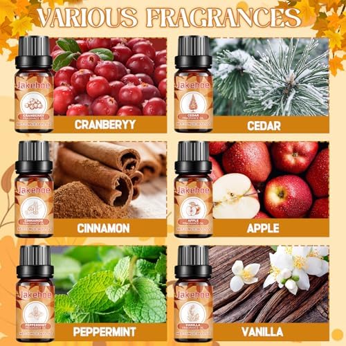 6x10ml Coffret Huiles Essentielles, Huile Essentiellle pour diffuseur, Hhule Essentiellle - Image 3