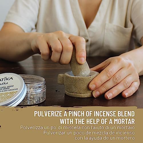Matika - Mélange pour les fumigations Gandha - Copal Gris + Sang de Dragon - Idéal pour les Cérémonies Purificatrices et de Guérison Spirinelle - Image 4