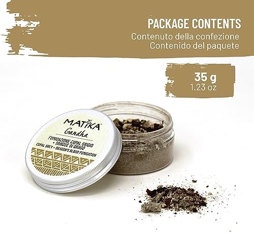 Matika - Mélange pour les fumigations Gandha - Copal Gris + Sang de Dragon - Idéal pour les Cérémonies Purificatrices et de Guérison Spirinelle - Image 2
