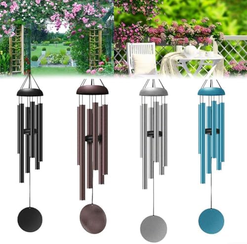 Décoration de Jardin Élégante Avec Un Carillon à Vent Suspendu de 81,3 cm pour des fils apaisants (argent) - Image 5