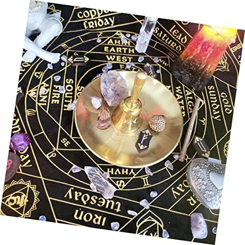 Cabilock 2 Pièces Pentacle Porte-Bougies Piliers Bougeoir Pentagramme Bougeoir Étoile Carillon Fournitures d'Aulle de Sorcellerie Plateau de Bougie Wiccan Trois Phases Bougie de Thé Alliage - Image 5