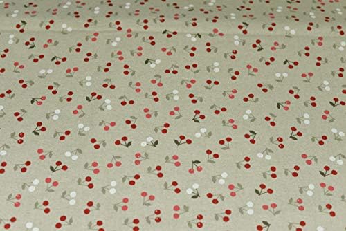 Coton tissu - Motif Cerise - coupé par 50 cm