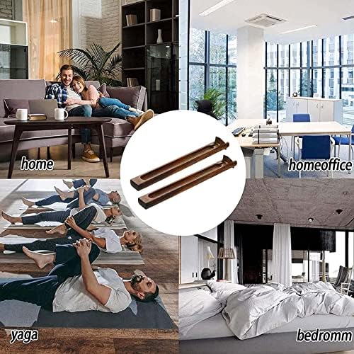 Bymivofun 2 PIÈCES Porte-Bâton d'Encens en Bois, Porte-Encens en Bois de Bambou, Brûleur d'Encens en Bambou, pour le yoga de méditation, Extrerieur Interieur (Bois de Wengé) - Image 6