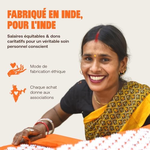 Shaktimat (l'original) Tapis Acupression pour la relaxation - Soulage la douleur dans le dos, Pieds, nuque, Jambes - Améliore la circulation Sanguine & Sommeil - Orange - Image 5