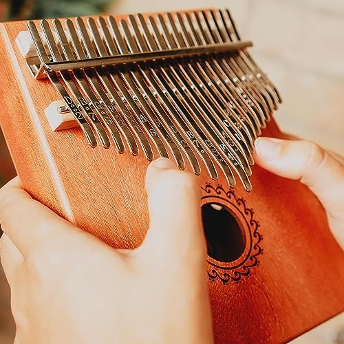 A-Star Piano à Pouce Kalimba 21 Touche AVEC Corps en Acajou - COMPREND UN MARTEAT D'ACCIP - Image 6